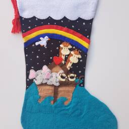 Two By Two Felt Christmas Stocking - Personalized - thumbnail 3