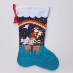 Two By Two Felt Christmas Stocking - Personalized - thumbnail 2