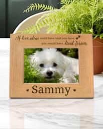 Memorial Dog Picture Frame. If Love Alone Remembrance Quote Sympathy Gift. Pet Lovers Gift For Mom & Dad - thumbnail 1