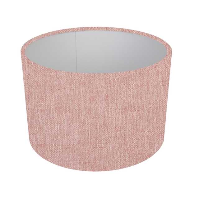 Handmade Mahogany Brown Or Perfume Pink Cotton Drum Lampshade, Table Or Ceiling Shade - image 1