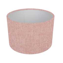 Handmade Mahogany Brown Or Perfume Pink Cotton Drum Lampshade, Table Or Ceiling Shade - thumbnail 1