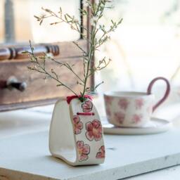 Ceramic Flower Vase - Pottery Vase, Ikebana Handmade Home Decor, Wabi Sabi Decor - thumbnail 2
