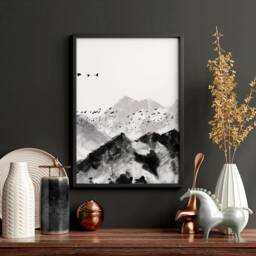 Home Decor, Wall Hanging, Set X 3 Prints, Office Decor, Living Room Wall Art Prints, Minimalist Gallery - thumbnail 3