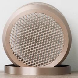 "Bubbly Planter With Drainage & Saucer in Champagne Bronze, Unique 3D-Printed Plant Pot, Small To Large Sizes 4"" 5"" 6"" 7"" 8" - thumbnail 3
