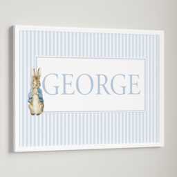 Personalised Peter Flopsy Rabbit Baby Boy Girl Bunny Print Unframed Gift New - thumbnail 2