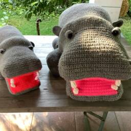 Giant Hippo, Cuddly Toy, Nursery, Mount - thumbnail 2