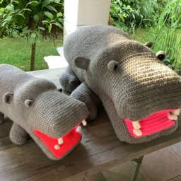 Giant Hippo, Cuddly Toy, Nursery, Mount - thumbnail 4