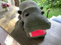 Giant Hippo, Cuddly Toy, Nursery, Mount - thumbnail 1