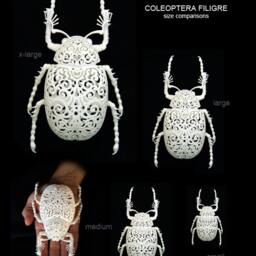 "Beetle Sculpture ""Coleoptera Filigre" - thumbnail 4