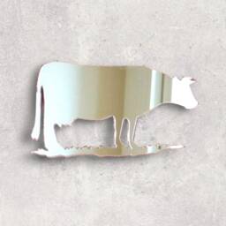 Cow Acrylic Mirror Wall Art Personalized Engraving Available - thumbnail 3