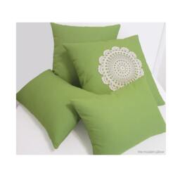 Avocado Green Solid Decorative Throw Pillow Cover/Cushion 20x20 - thumbnail 2