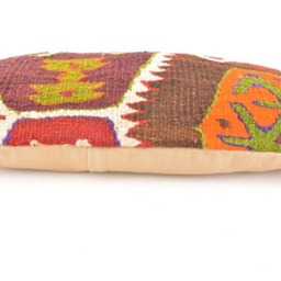 Kilim Lumbar Pillow 24x12 Inch , Kilim Cover, Home Decor, Decorative Throw - thumbnail 3