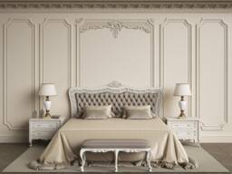 3D Molding Wallpaper, European Wall Decor, Peel & Stick, Removable Wallpaper - thumbnail 1