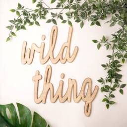 Wild Thing, Wooden Words, Wall Art, Kids Bedroom, Home Decoration, Personalised - thumbnail 2