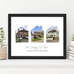 Custom Made 3 Photo Print. Framing Available. Wedding New Baby Holiday Home Personalised Wall Decor Keepsake Gift Handmade To Order - thumbnail 3