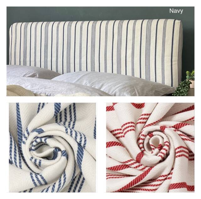 Bespoke Headboard Cover - Milford Stripe - image 1