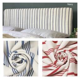 Bespoke Headboard Cover - Milford Stripe - thumbnail 1