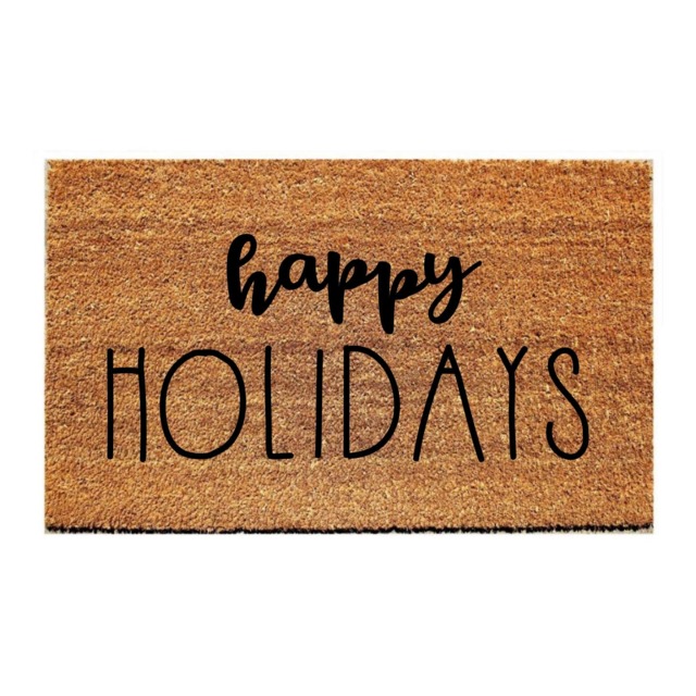 Custom Doormat - Happy Holidays - image 1