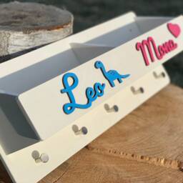 Children's Wardrobe Xl With Wooden Storage Box - thumbnail 3