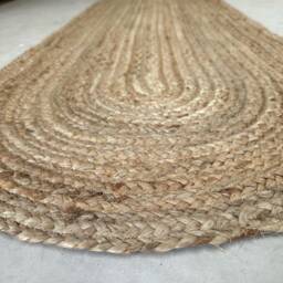 Oval Shaped 100% Jute Rugs in 6 Sizes - thumbnail 4