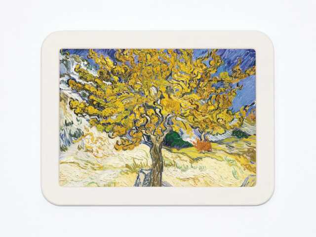 Mulberry Tree Vincent Van Gogh Fields Landscape Impressionism Painting Wooden Framed Art Print - image 1
