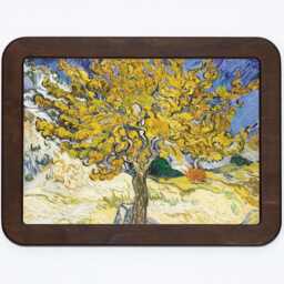 Mulberry Tree Vincent Van Gogh Fields Landscape Impressionism Painting Wooden Framed Art Print - thumbnail 2