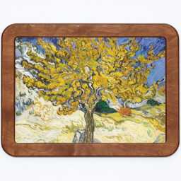Mulberry Tree Vincent Van Gogh Fields Landscape Impressionism Painting Wooden Framed Art Print - thumbnail 3