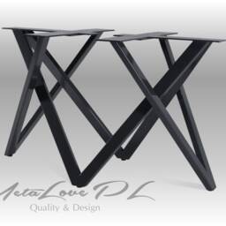 Modern Table Base, Pedestal, Dining Metal Base Powder Coated Height Vivo 60.30 - thumbnail 3