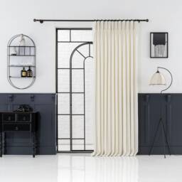 French Curtains - Custom Size Linen Pinch Pleat Drapes For Bedroom & Living Room - thumbnail 3