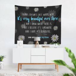 Looking For Alaska Tapestry, John Green Quote, Literary Wall Art - thumbnail 1