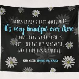 Looking For Alaska Tapestry, John Green Quote, Literary Wall Art - thumbnail 2