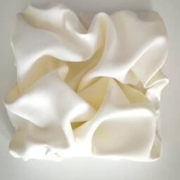 3D Abstract Wall Art Plaster Painting Sculptural Sculpture Minimal Minimalist Canvas - thumbnail 3