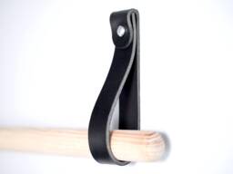 Curtain Rod Bracket Leather, Wall Hook, Minimalist Window Treatment