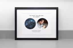 Personalised Star Map & Photo Print, The Night You Became My Daddy Mummy - thumbnail 1