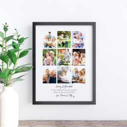 Personalised Grandparent Collage Picture Print Photo Frame, Gift From Grandchild Print, Multi Frame For Grandad Grandma Nan - thumbnail 2