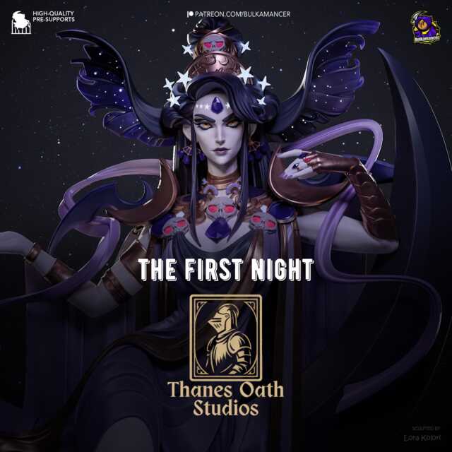 The First Night - Cosmic Mother Starless Queen Nyx Hades Resin Figure 16K - image 1