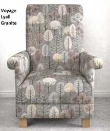 Voyage Maison Fabric Adult Armchair Handcrafted Accent Chair Nursery Bedroom Kitchen Floral Pink Hermione Lyall Patrice Dashing Dogs Stags