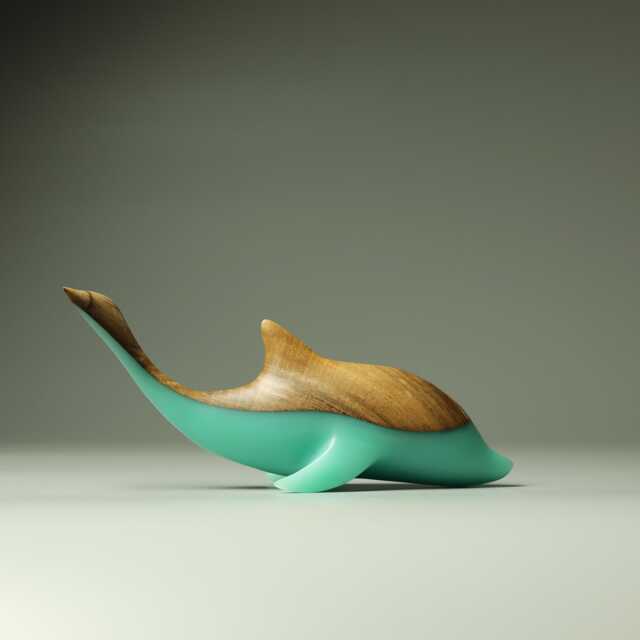 Duo Dolphin Sculpture - 8 - image 1