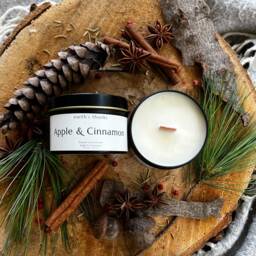 Cinnamon Soy Candle Duo Autumn Aromatherapy Gift Set - thumbnail 3