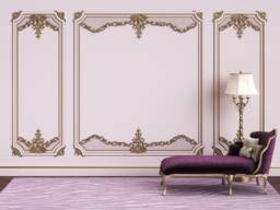 3D Cornice Wall Mural, European Decor, Peel & Stick Wallpaper