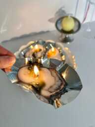 Caviar Oyster Candles - Hyper Realistic Food Candle Hotel Scented Beeswax Luxury Table Decor Gift - thumbnail 1