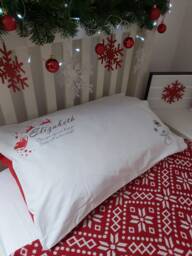 Personalised Christmas Pillow Case Kids Printed Gift Custom Made Print Xmas