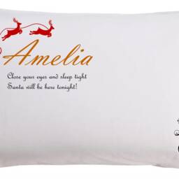 Personalised Christmas Pillow Case Kids Printed Gift Custom Made Print Xmas - thumbnail 4
