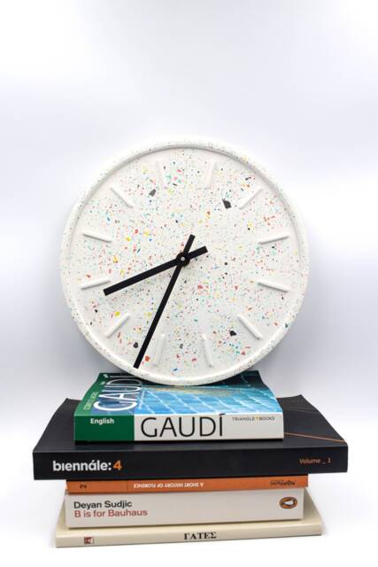 Modern Eco Resin Wall Clock - Handmade Minimalist - image 1