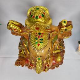 Rose Quartz Ganesh Statue - Pink Ganesha Hindu Idol Spiritual Healing Crystal Altar Gifts - thumbnail 4