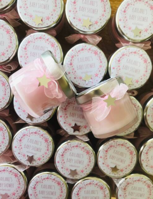 Personalized Baby Shower Candle Favors Twinkle Star Eco Soy Wax - Set Of 10 - image 1