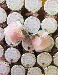 Personalized Baby Shower Candle Favors Twinkle Star Eco Soy Wax - Set Of 10 - thumbnail 1