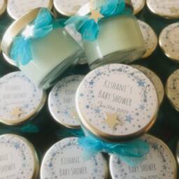 Personalized Baby Shower Candle Favors Twinkle Star Eco Soy Wax - Set Of 10 - thumbnail 2