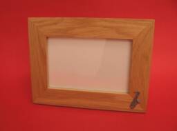 "Saxophone Design Real Oak Picture Frame 4"" X 6"