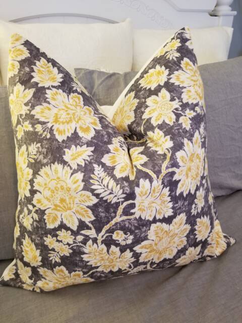 White Or Grey Back.pillow Covers.charcoal, Black, Gray, Yellow.pillow Cover.bedroom, Sun Room, Living Room Pillow Covers.slip Covers.toss Pillow - image 1